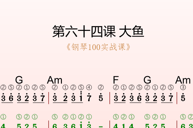 第六十四课 大鱼《钢琴100实战课》-靠谱音乐课堂