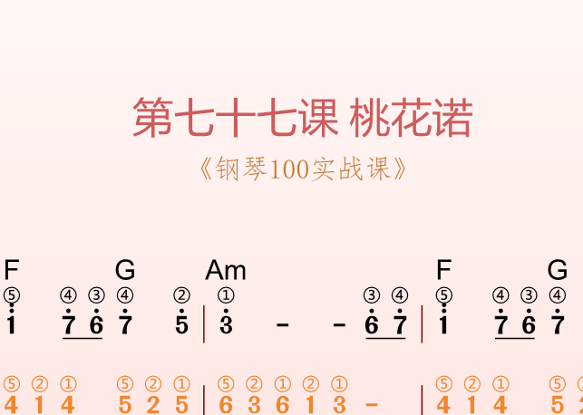 第七十七课 桃花诺《钢琴100实战课》-靠谱音乐课堂